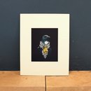 Matted Print She of the Kowhai Tree