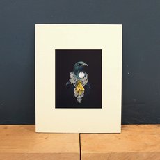 Matted Print She of the Kowhai Tree-art-The Vault