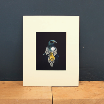 Matted Print She of the Kowhai Tree