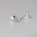 Hex Studs Silver