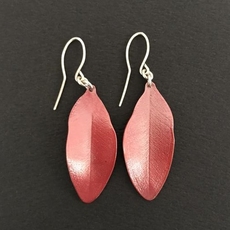 Rolled Copper Rata Earrings Large-jewellery-The Vault