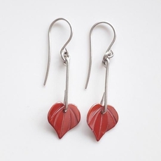 Copper Kawakawa Drop Earrings Small-jewellery-The Vault