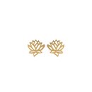 Emergence Gold Plate Lotus Studs