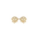 Emergence Gold Plate Lotus Studs