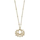 Emergence Gold Plate Lotus Necklace
