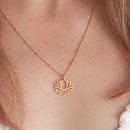 Emergence Gold Plate Lotus Necklace