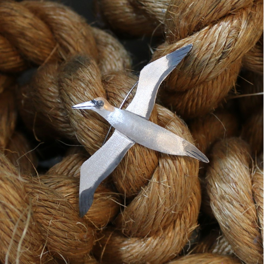 Gannet Brooch Silver