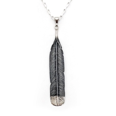 Huia Feather Necklace-jewellery-The Vault