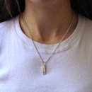 Crossing Pendant Neckpiece Silver