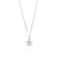 Starburst Button Pendant Silver-jewellery-The Vault