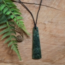 Pounamu Pendant Toki Black Cord