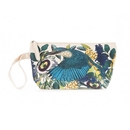 Flox Cotton Pouch w Wristlet Kingfisher