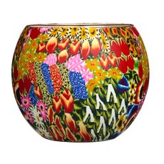 Glass Tealight Holder Flower Garden-lifestyle-The Vault