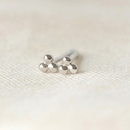 Tiny Trio Studs Silver
