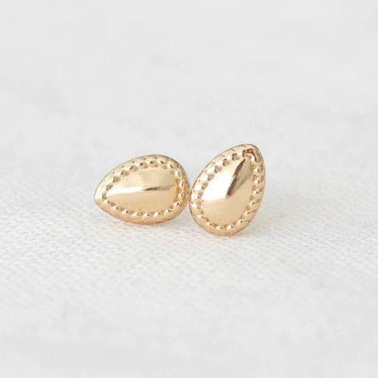 Gem Studs Gold Plate
