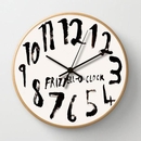 Frizzell O-Clock Wooden Frame White