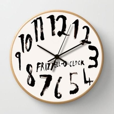 Frizzell O-Clock Wooden Frame White-artists-and-brands-The Vault