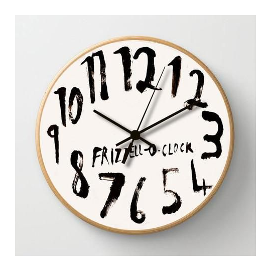 Frizzell O-Clock Wooden Frame White