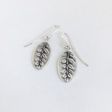 Kowhai Drop Dangle Earrings Silver-jewellery-The Vault