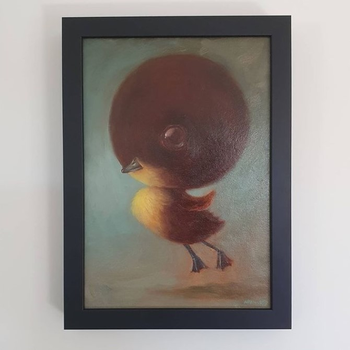 The Duckling Oil on Canvas Original