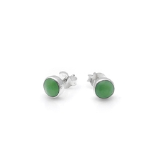 Pounamu Dot Studs-jewellery-The Vault