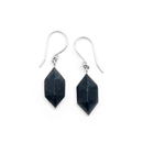 Black Pounamu Prism Earrings