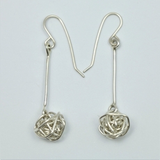 Poro Earrings Silver-jewellery-The Vault