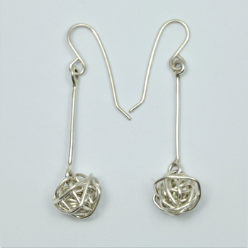 Poro Earrings Silver