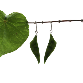 Pounamu Earrings Free Form