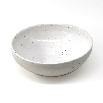 Ceramic Bowl Speckled White