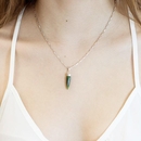 Pounamu Point Charm Necklace