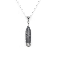 Mini Huia Feather Pendant-jewellery-The Vault