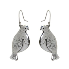 Kereru Earrings Silver-jewellery-The Vault