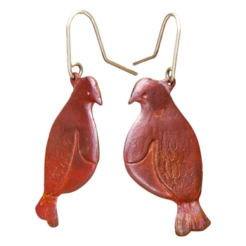 Kereru Earrings Copper
