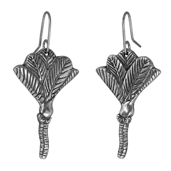 Nikau Earrings Silver