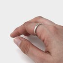 Finger Loop Roughened Stg Silver