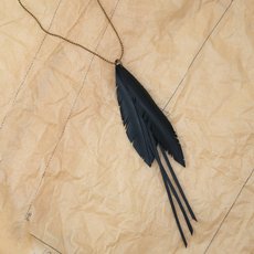 Up-Bicycled Multi Feather Necklace-jewellery-The Vault