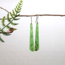 Pounamu Earrings Stg Silver XLarge