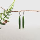 Pounamu Earrings Stg Silver Point