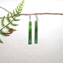 Pounamu Earrings Medium Light Green