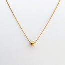 Tiny Orb Necklace Gold Plate