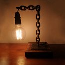 Copper Chain Lamp Scorched Base