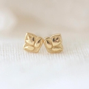 Lotus Studs Gold Plate