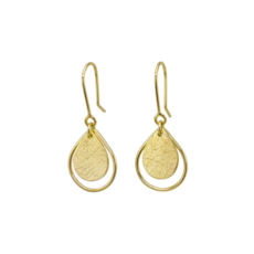 Dewdrop Earrings Gold Plate-jewellery-The Vault