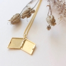 Forget Me Not Locket Gold Plate