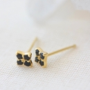 Clover Studs Gold Plate