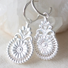 Flourish Hoops Silver-jewellery-The Vault