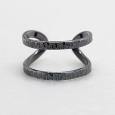 Wrap Ring Oxidised Silver-jewellery-The Vault