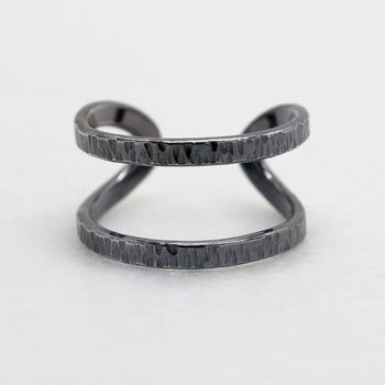 Wrap Ring Oxidised Silver