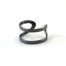 Wrap Ring Oxidised Silver